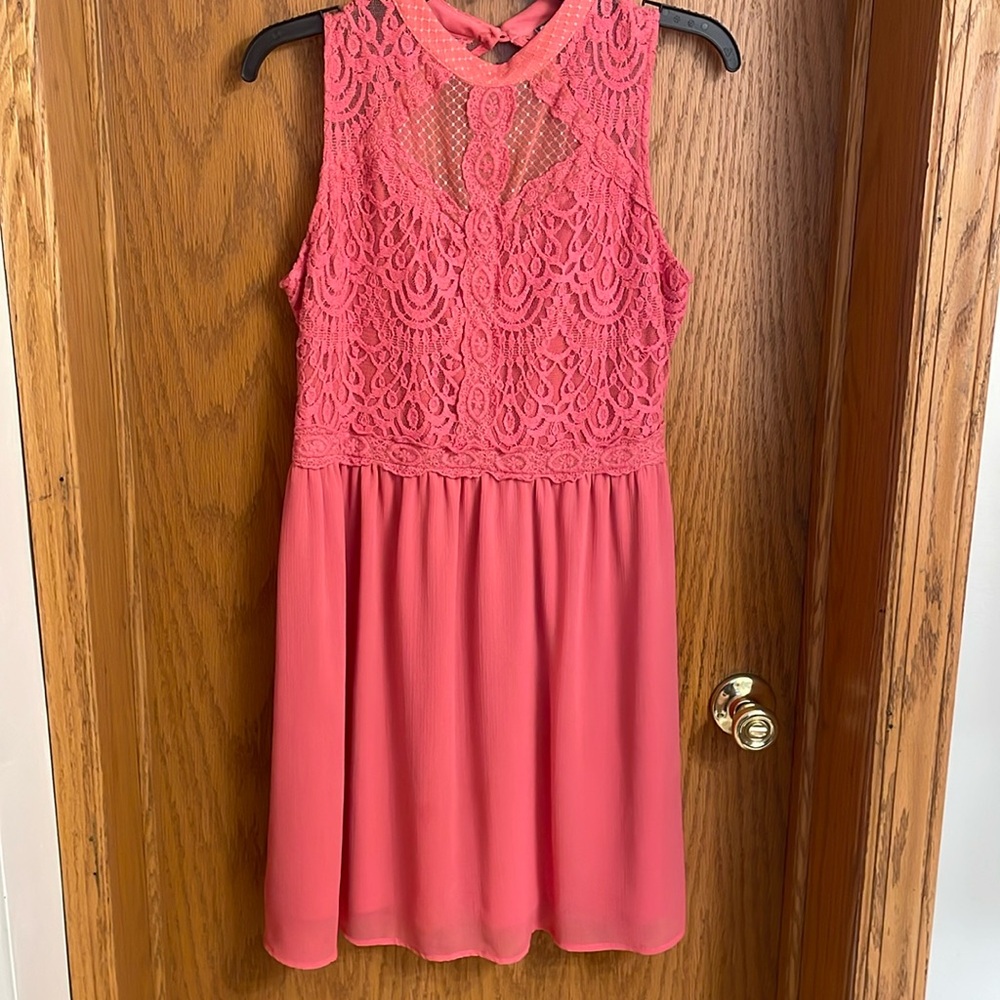 Cute Lacy Pink Dress